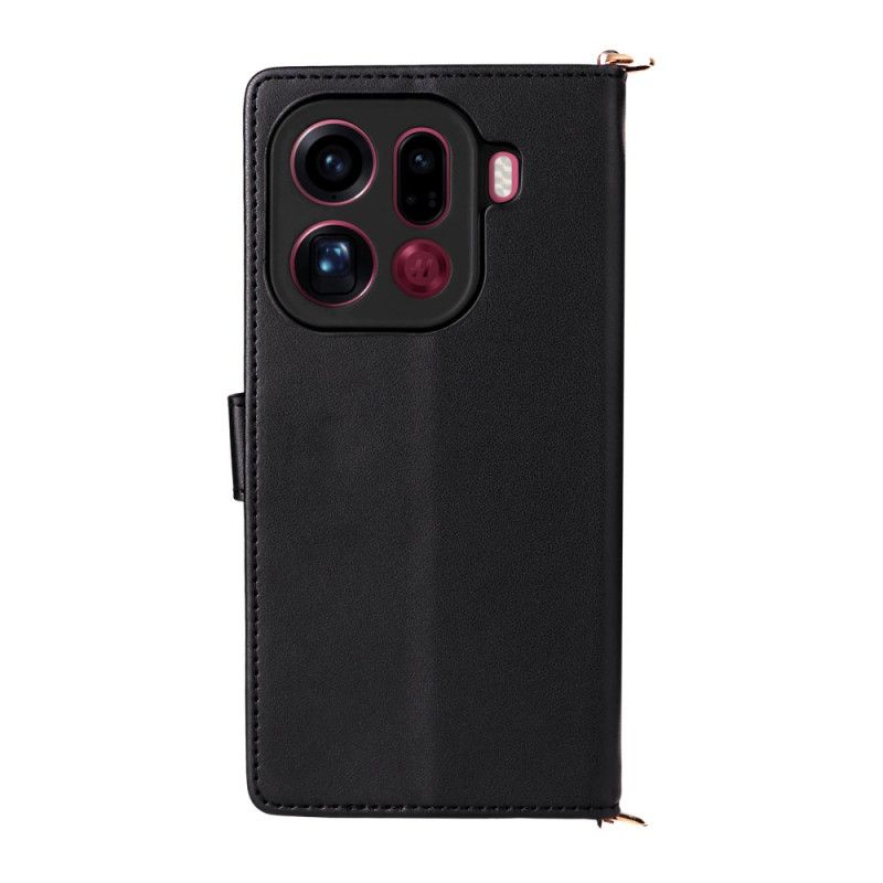 Flip Cover Oppo Find X9 Pro 5g Quiltet Med Remme