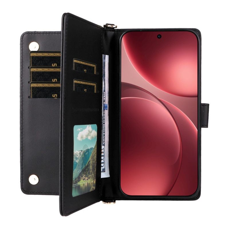 Flip Cover Oppo Find X9 Pro 5g Quiltet Med Remme