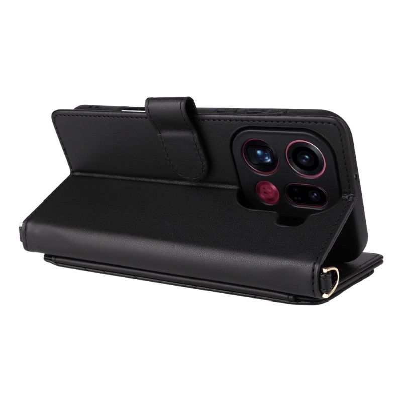 Flip Cover Oppo Find X9 Pro 5g Quiltet Med Remme