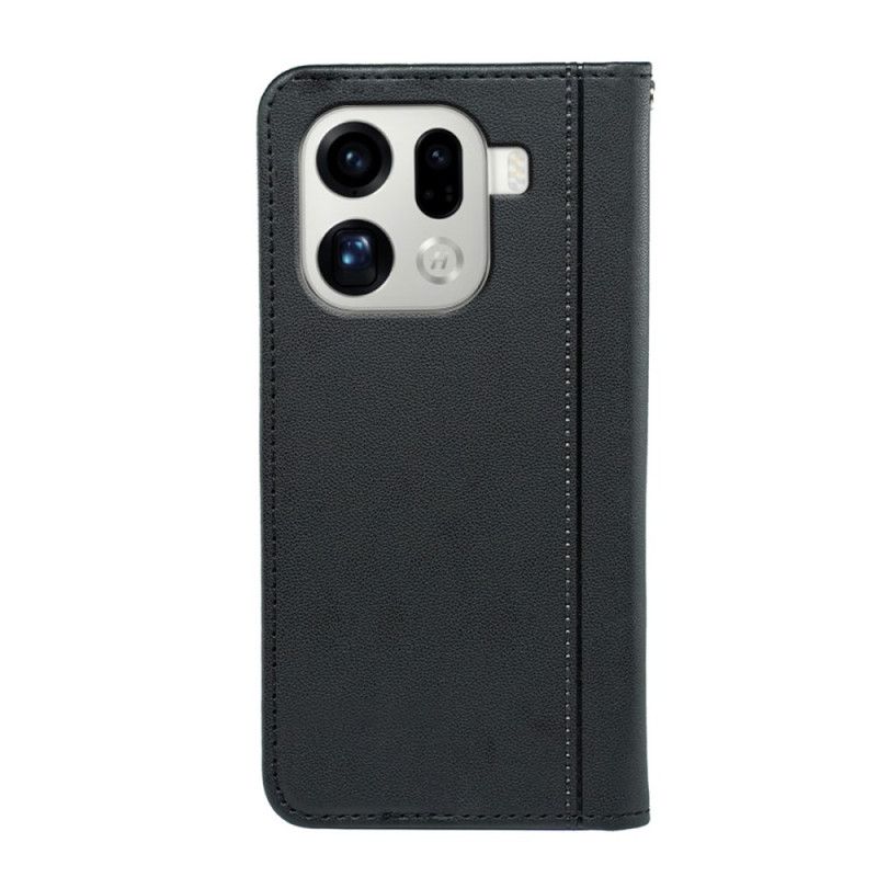 Flip Cover Til Oppo Find X9 Pro 5g Kant Med Rem