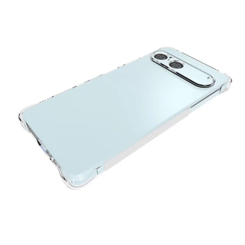 Cover Sony Xperia 10 Vii Transparent Med Forstærkede Hjørner