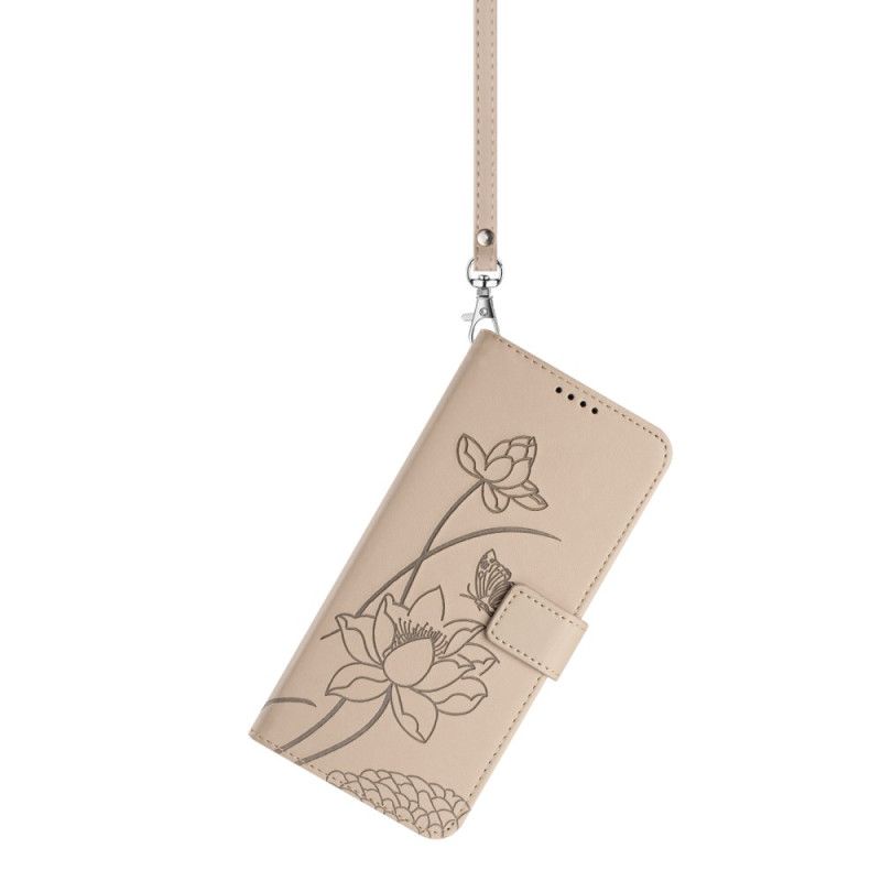 Flip Cover Sony Xperia 10 Vii Blomstergrafik