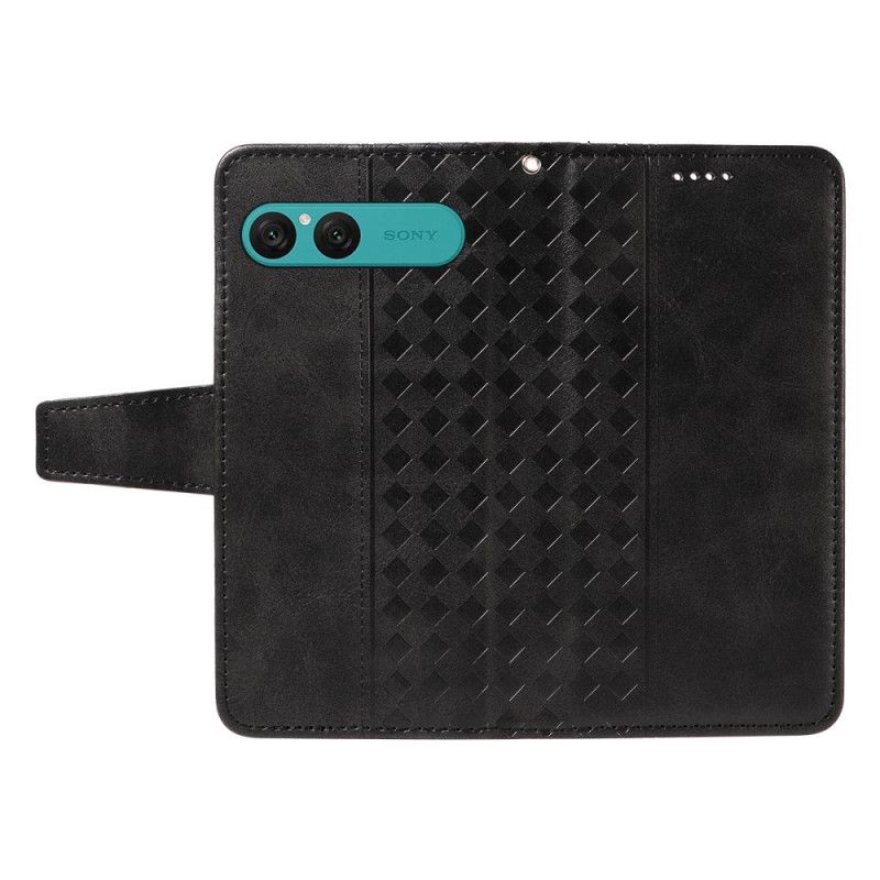 Flip Cover Sony Xperia 10 Vii Diamantmønster