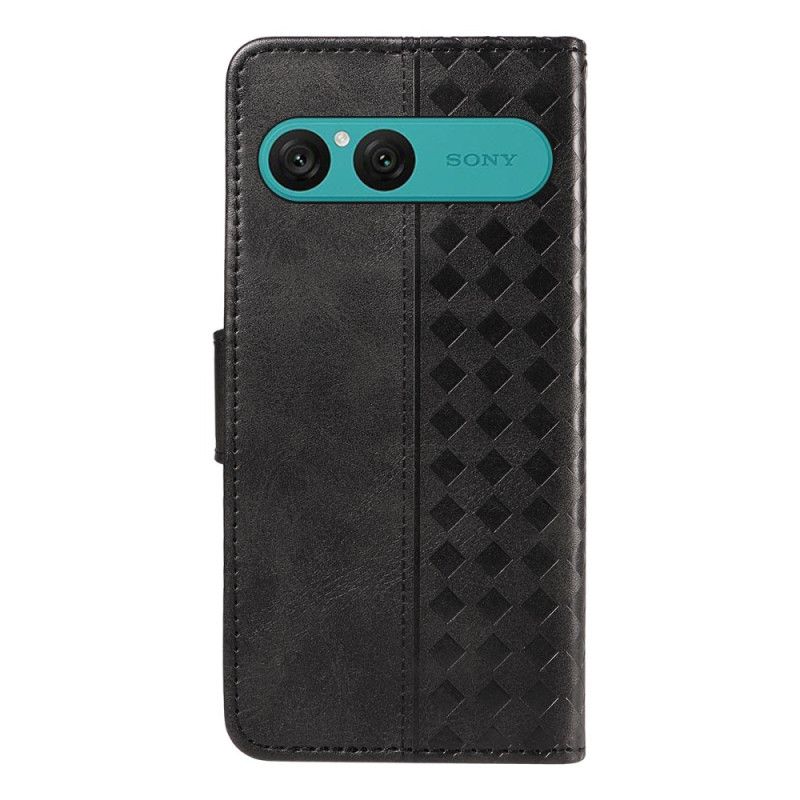 Flip Cover Sony Xperia 10 Vii Diamantmønster