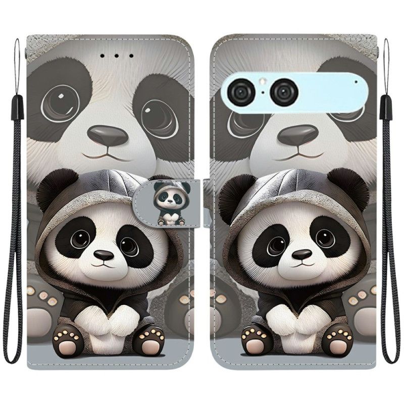 Flip Cover Sony Xperia 10 Vii Sød Panda