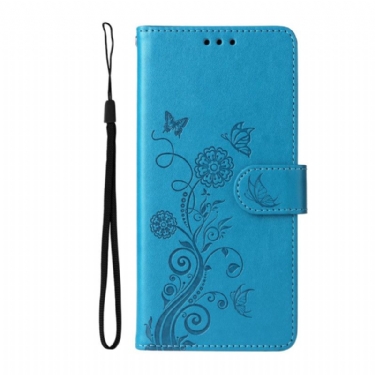 Flip Cover Til Sony Xperia 10 Vii Blomsterprint
