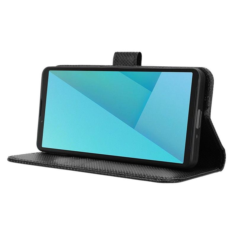 Flip Cover Til Sony Xperia 10 Vii Diamanttekstur