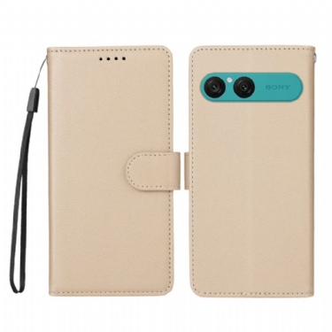 Læder Cover Sony Xperia 10 Vii Lædereffekt Og Rfid-blokering