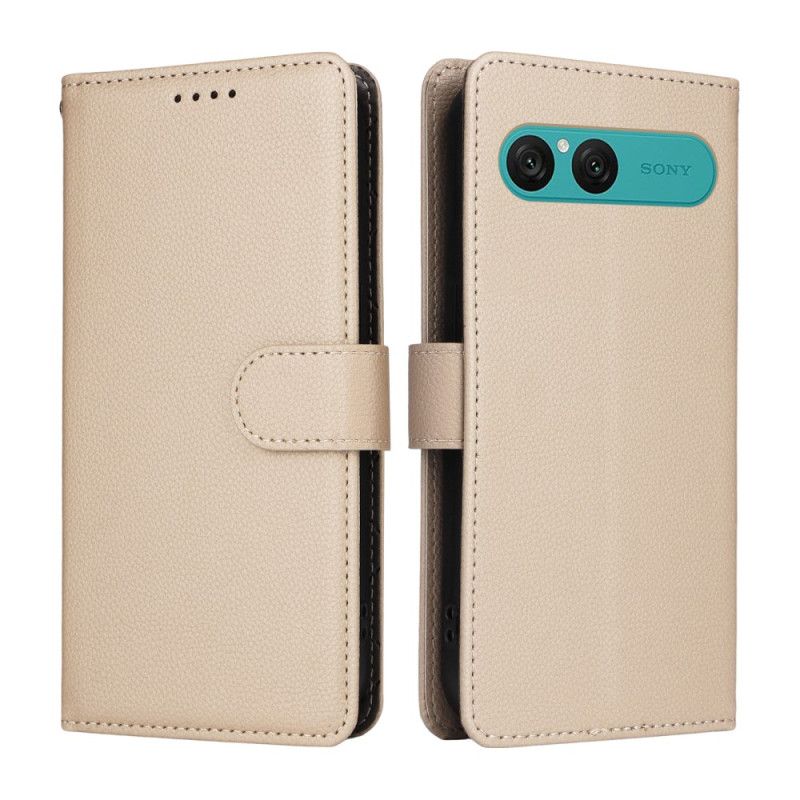 Læder Cover Sony Xperia 10 Vii Lædereffekt Og Rfid-blokering