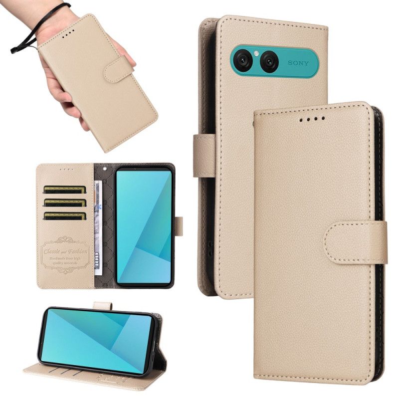 Læder Cover Sony Xperia 10 Vii Lædereffekt Og Rfid-blokering