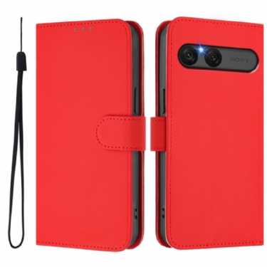 Læder Cover Sony Xperia 10 Vii Telefon Etui Kunstlæder