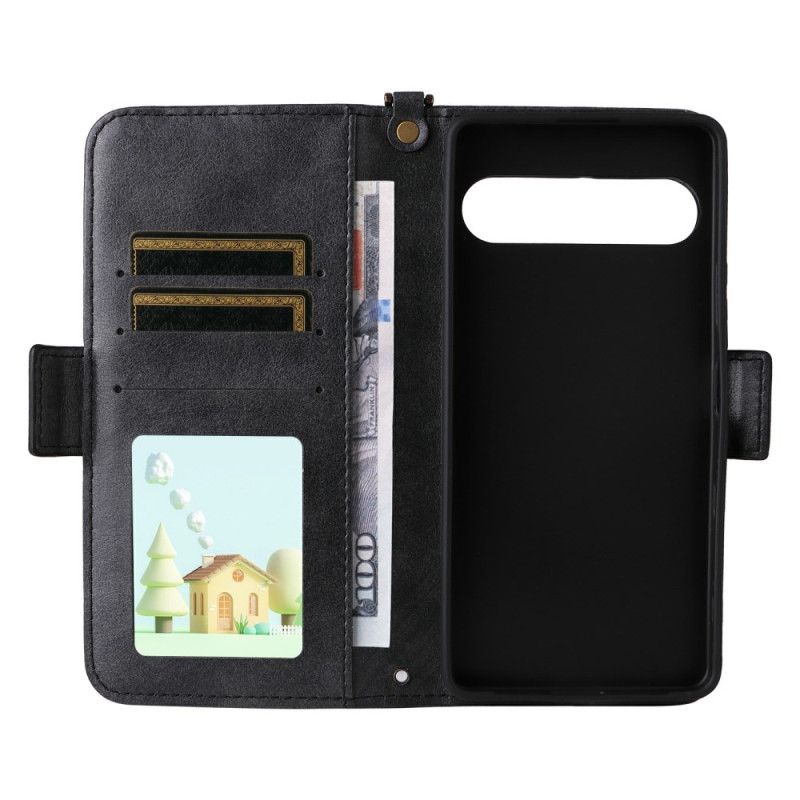 Læder Cover Sony Xperia 10 Vii Telefon Etui Pung Med Skulderrem