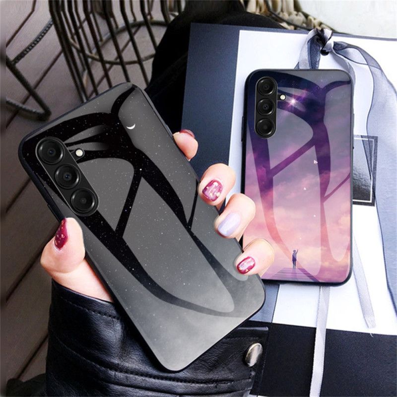 Cover Samsung Galaxy A17 4g / 5g Himmelblåt Hærdet Glas