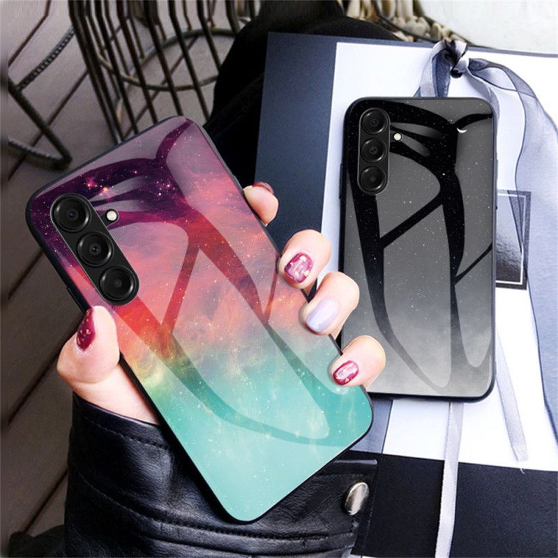 Cover Samsung Galaxy A17 4g / 5g Himmelblåt Hærdet Glas