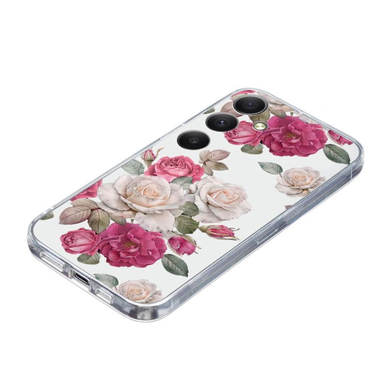Cover Samsung Galaxy A17 4g / 5g Pæonmønster