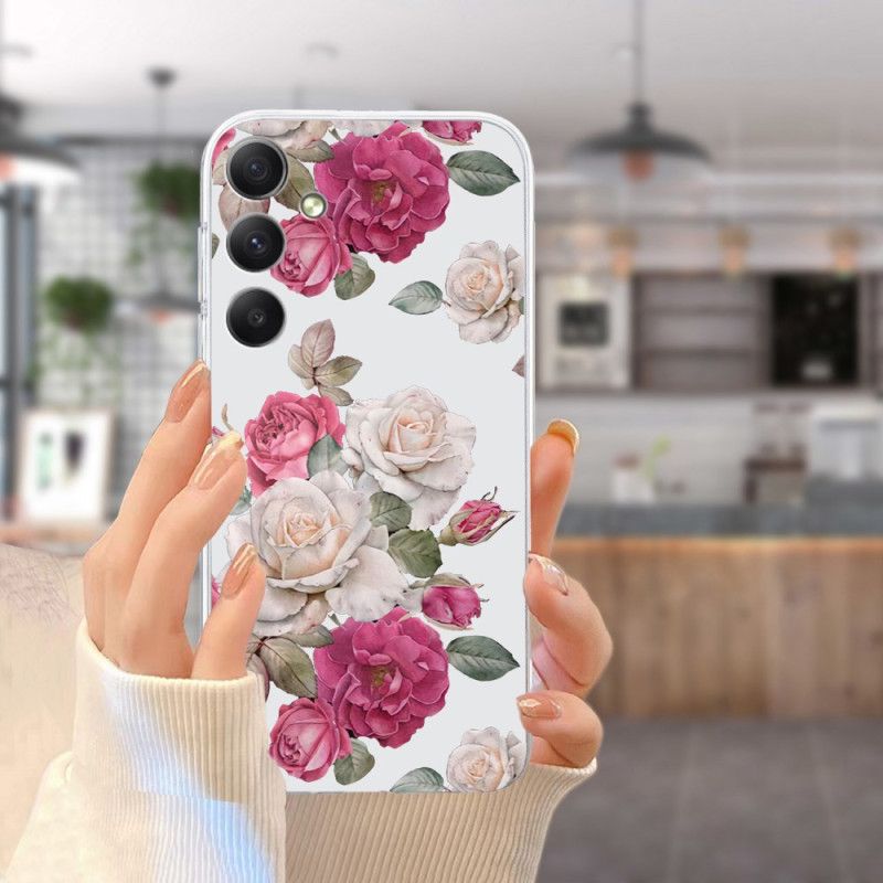 Cover Samsung Galaxy A17 4g / 5g Pæonmønster