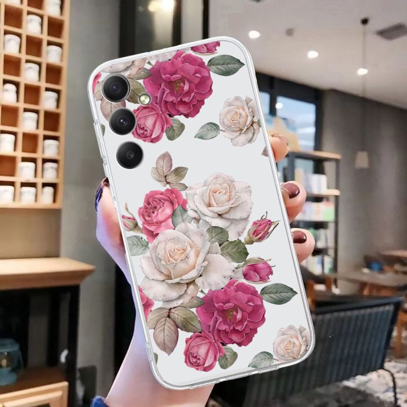 Cover Samsung Galaxy A17 4g / 5g Pæonmønster