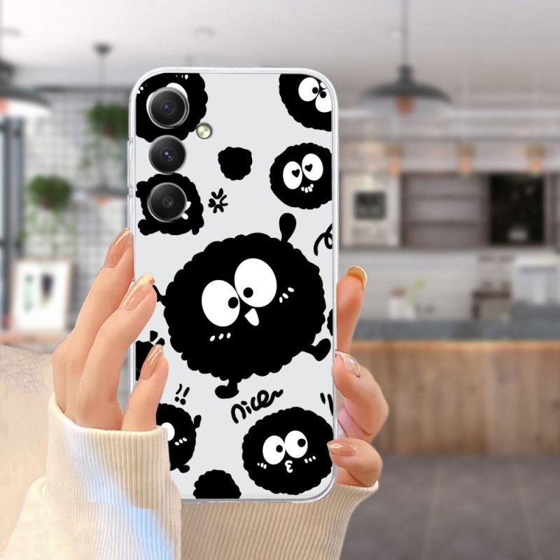Cover Samsung Galaxy A17 4g / 5g Sort Øjemønster