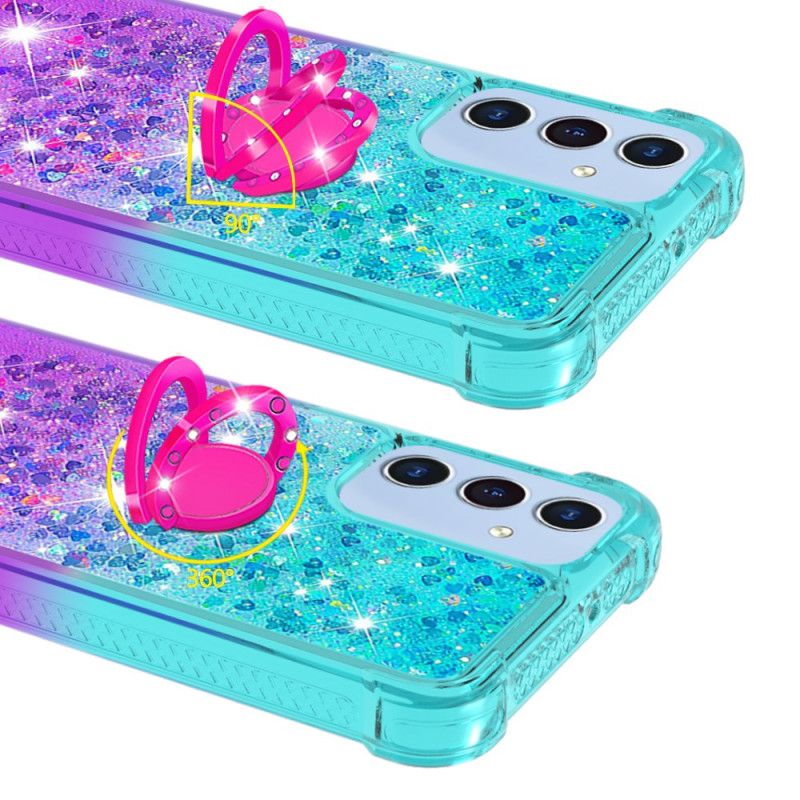 Cover Samsung Galaxy A17 4g / 5g Telefon Etui Glittergradientringstøtte