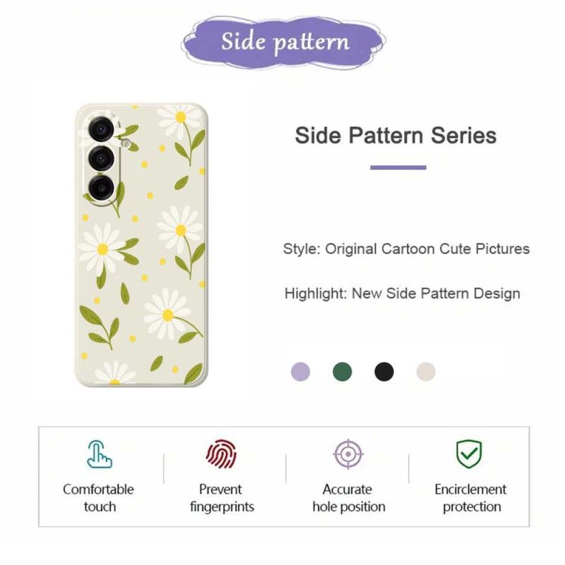 Cover Samsung Galaxy A17 4g / 5g Telefon Etui Hvide Blomster