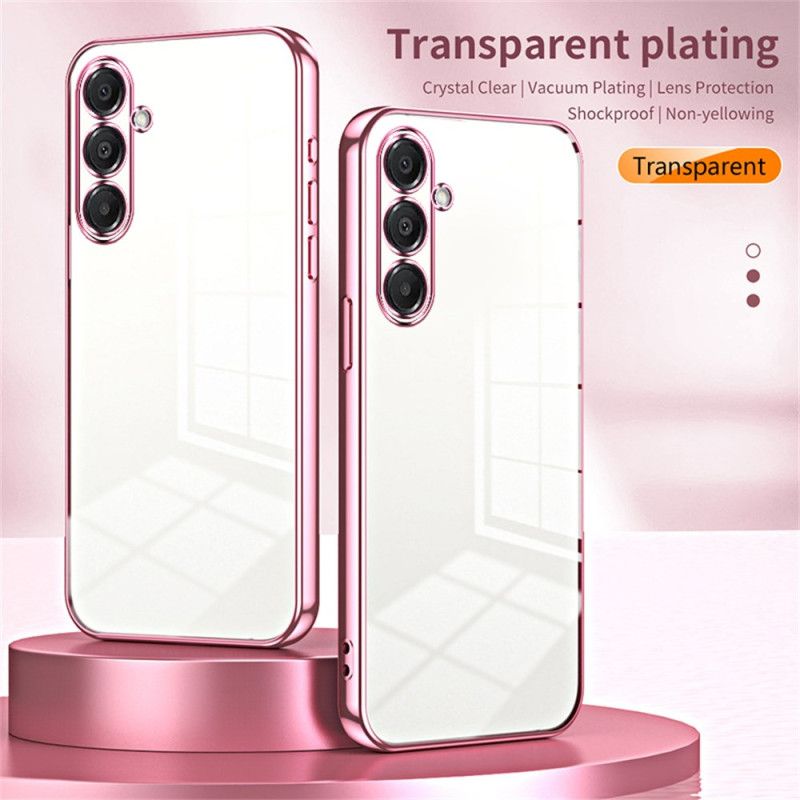 Cover Samsung Galaxy A17 4g / 5g Telefon Etui Kanter Med Metallisk Effekt