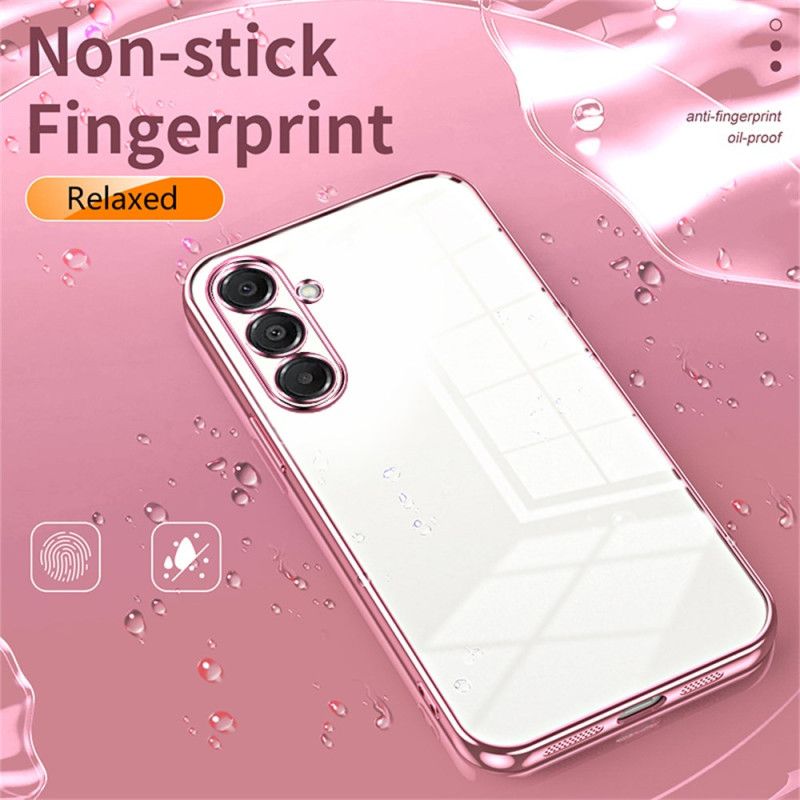 Cover Samsung Galaxy A17 4g / 5g Telefon Etui Kanter Med Metallisk Effekt