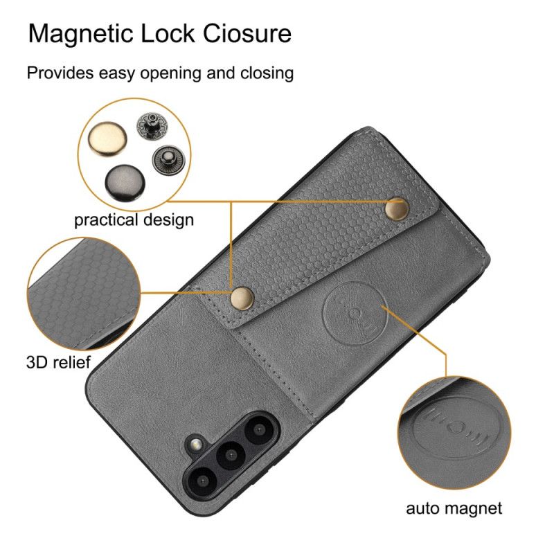 Cover Samsung Galaxy A17 4g / 5g Telefon Etui Kortholder Med Lædereffekt