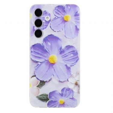 Cover Samsung Galaxy A17 4g / 5g Telefon Etui Lilla Blomster