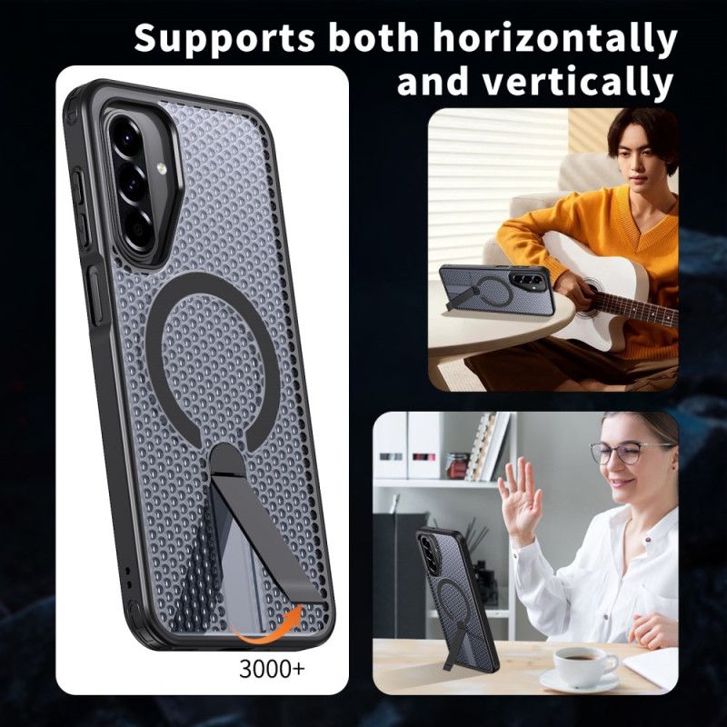 Cover Samsung Galaxy A17 4g / 5g Telefon Etui Magnetisk Gittertekstur