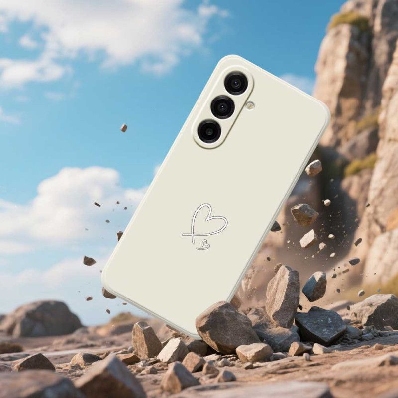 Cover Samsung Galaxy A17 4g / 5g Telefon Etui Mit Hjerte