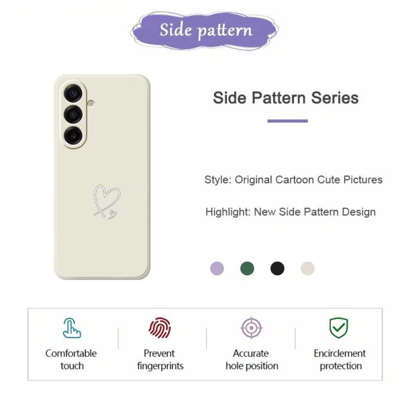 Cover Samsung Galaxy A17 4g / 5g Telefon Etui Mit Hjerte