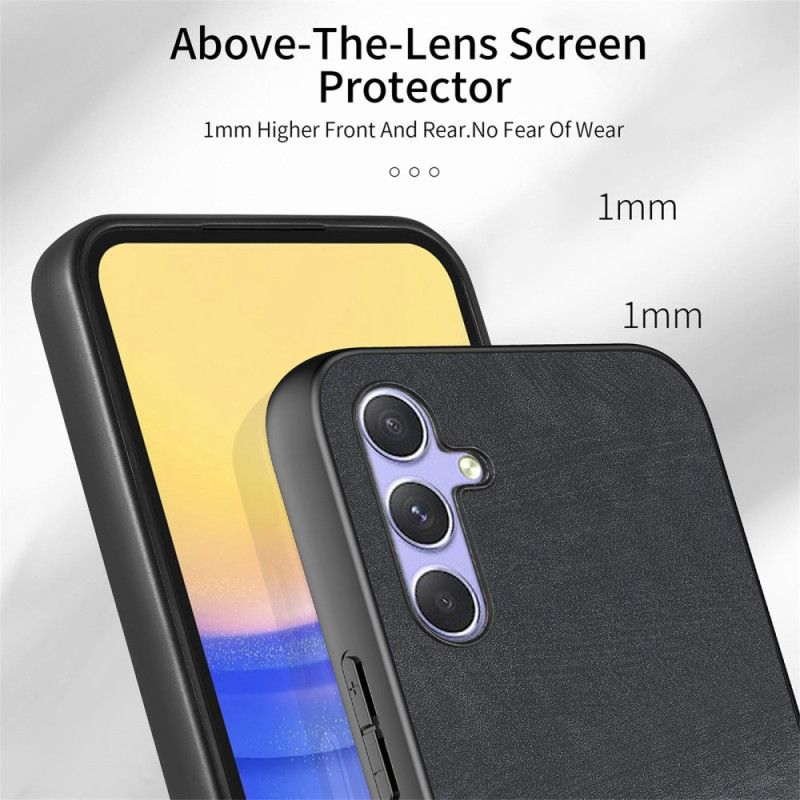 Cover Samsung Galaxy A17 4g / 5g Telefon Etui Ruskindseffekt Med Kortholder Og Snor