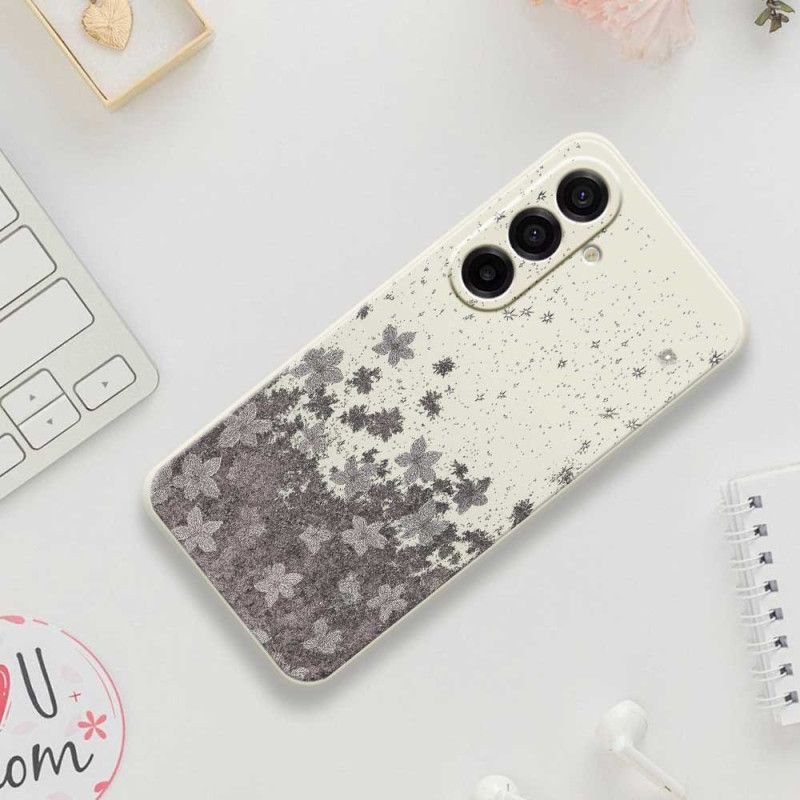 Cover Til Samsung Galaxy A17 4g / 5g Grå Blomster