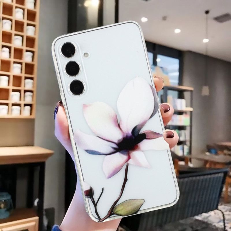 Cover Til Samsung Galaxy A17 4g / 5g Hvid Blomst