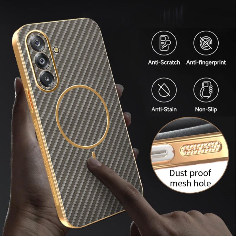 Cover Til Samsung Galaxy A17 4g / 5g Magnetisk Kulfibertekstur