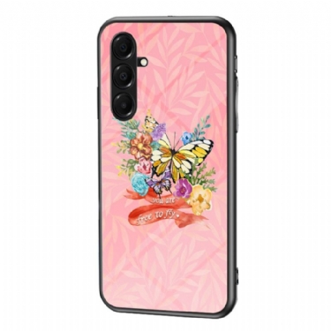 Cover Til Samsung Galaxy A17 4g / 5g Sommerfugle I Hærdet Glas