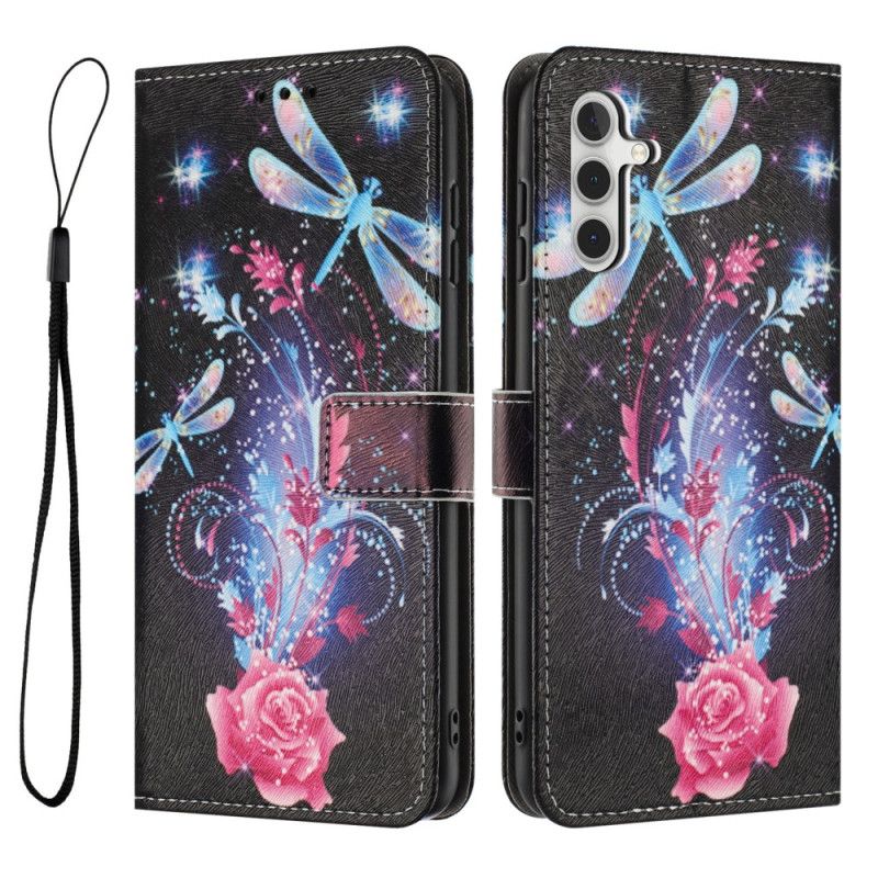 Flip Cover Samsung Galaxy A17 4g / 5g Farverige Guldsmede