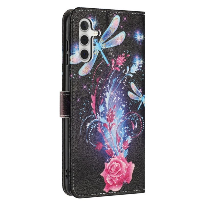 Flip Cover Samsung Galaxy A17 4g / 5g Farverige Guldsmede