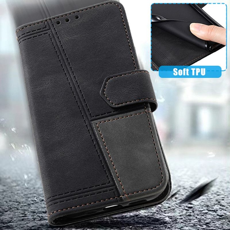 Flip Cover Samsung Galaxy A17 4g / 5g Geometriske Linjer