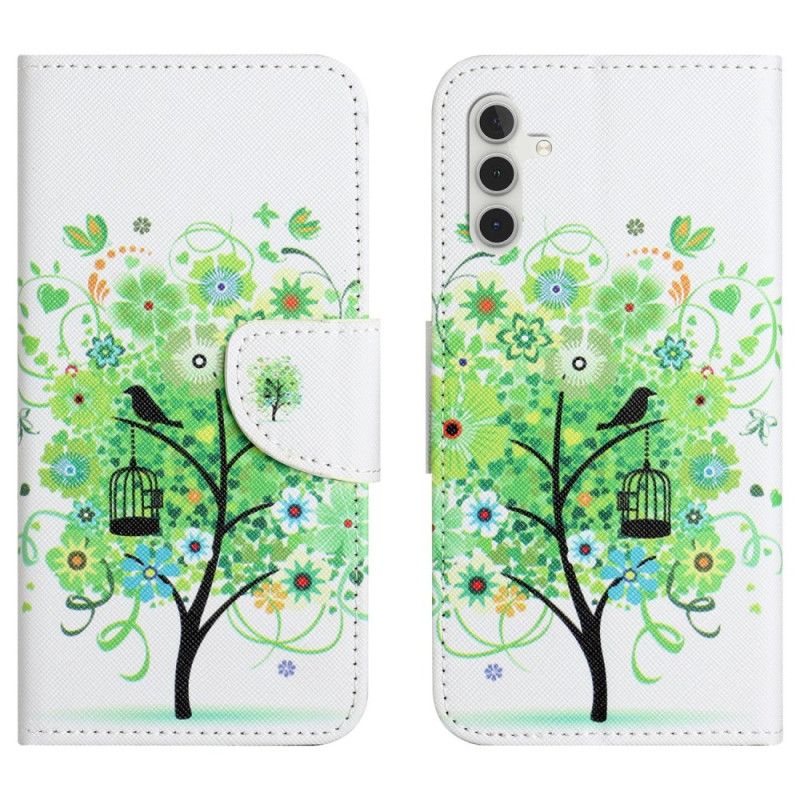 Flip Cover Samsung Galaxy A17 4g / 5g Grønt Træ