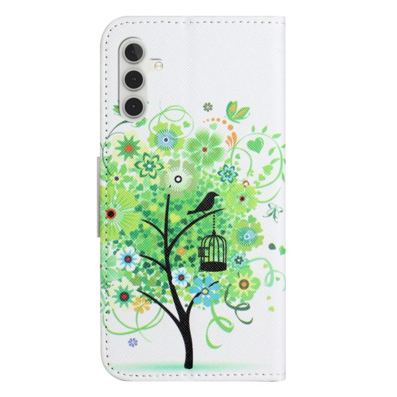 Flip Cover Samsung Galaxy A17 4g / 5g Grønt Træ