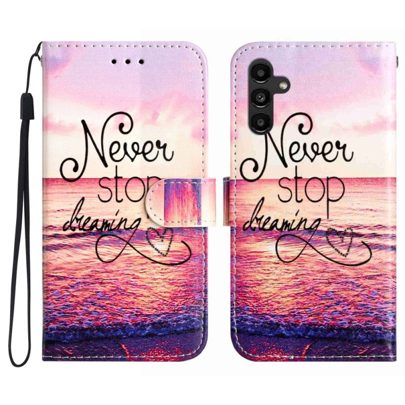 Flip Cover Samsung Galaxy A17 4g / 5g Hold Aldrig Op Med At Drømme