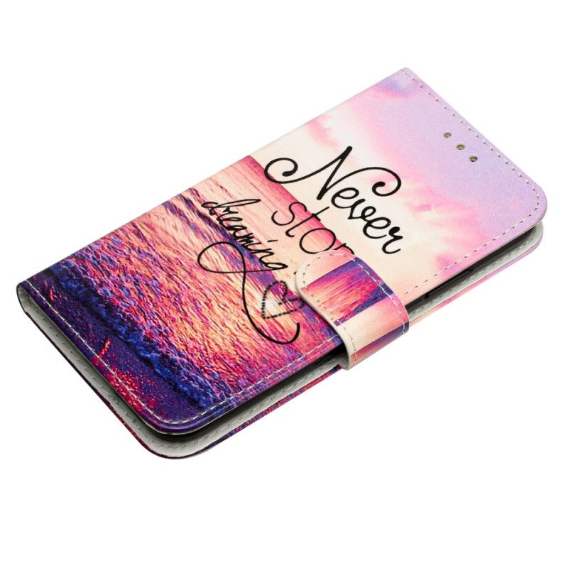 Flip Cover Samsung Galaxy A17 4g / 5g Hold Aldrig Op Med At Drømme