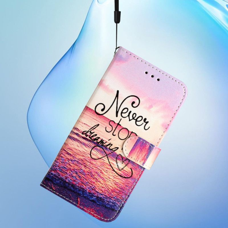 Flip Cover Samsung Galaxy A17 4g / 5g Hold Aldrig Op Med At Drømme