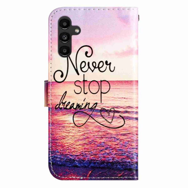 Flip Cover Samsung Galaxy A17 4g / 5g Hold Aldrig Op Med At Drømme
