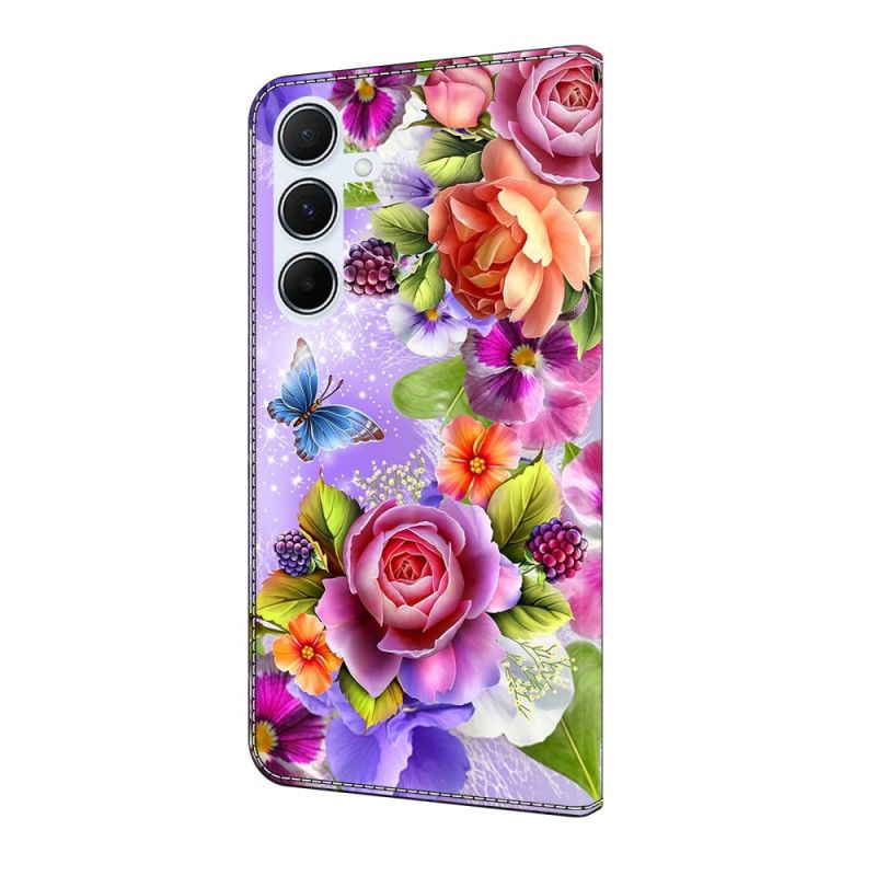 Flip Cover Samsung Galaxy A17 4g / 5g Intens Blomstermønster