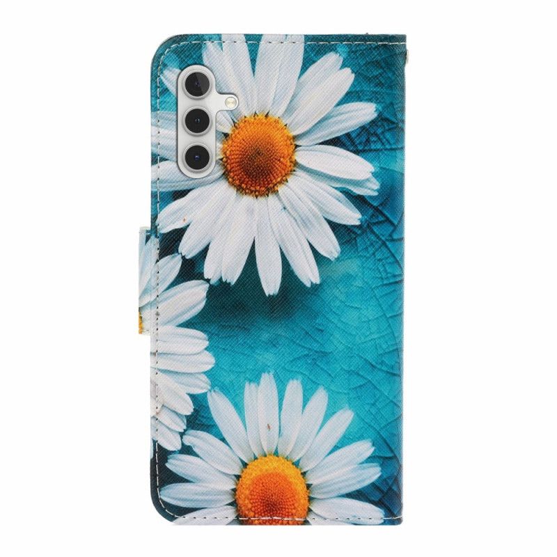 Flip Cover Samsung Galaxy A17 4g / 5g Krysantemum