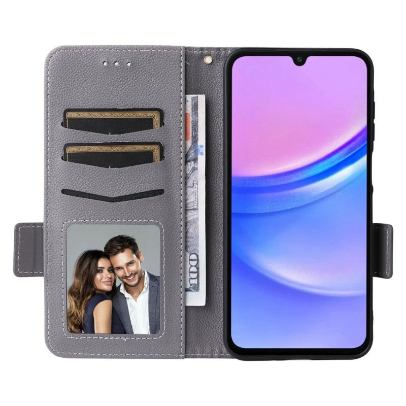 Flip Cover Samsung Galaxy A17 4g / 5g Kunstlæder Med Rem