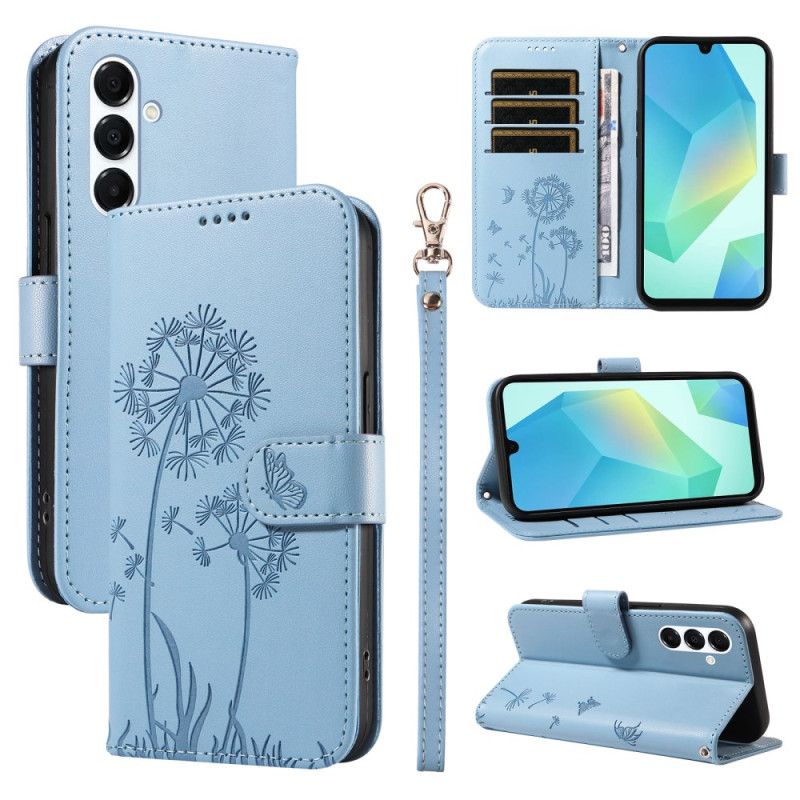 Flip Cover Samsung Galaxy A17 4g / 5g Mælkebøtter Med Snor