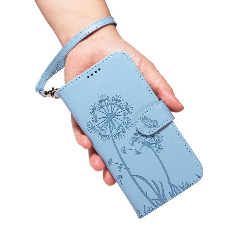 Flip Cover Samsung Galaxy A17 4g / 5g Mælkebøtter Med Snor